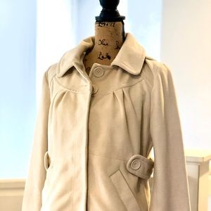 Tulle cream short length jacket